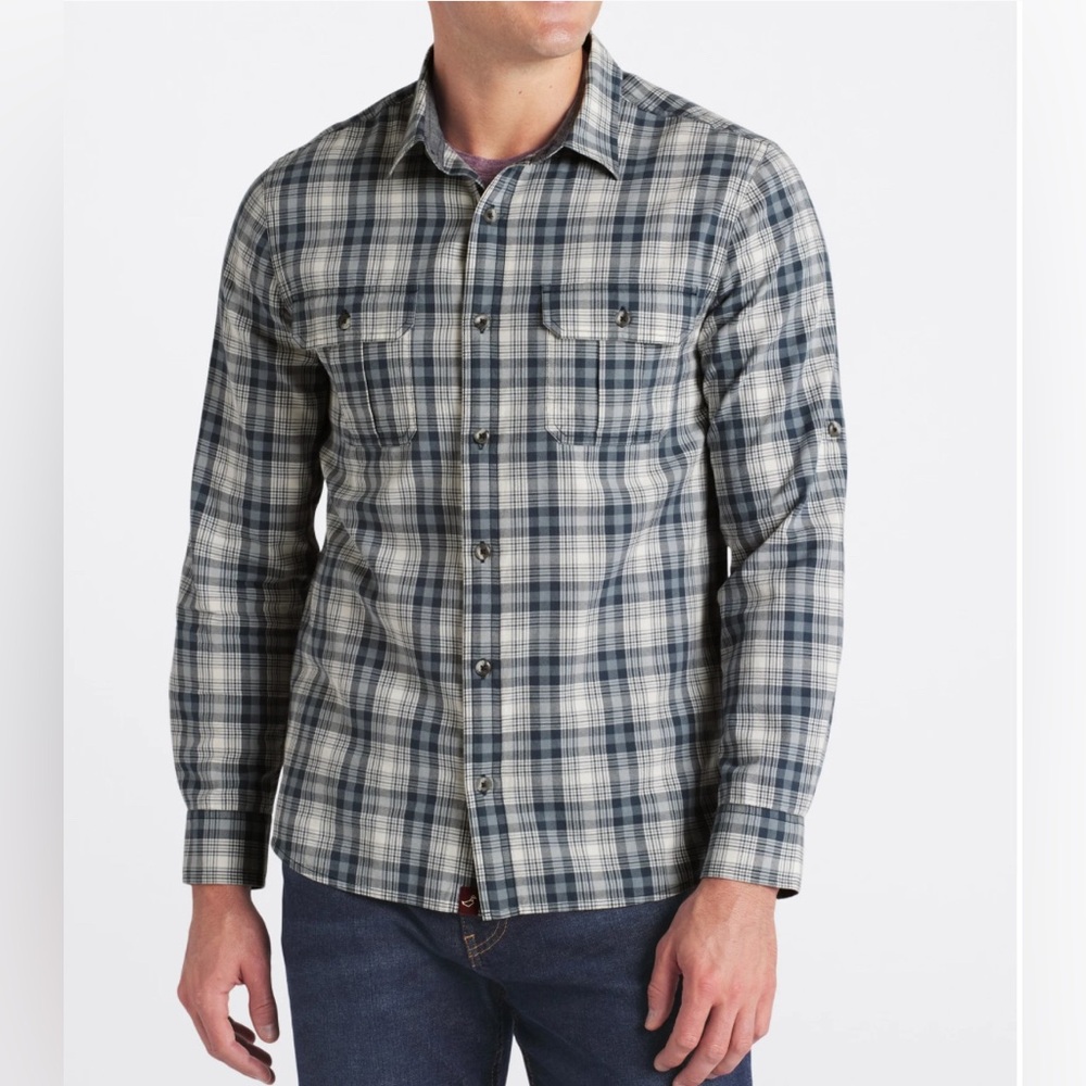EUC Shirt: Plaid, Flannel, Button Down, Alesbury, Gently Shirttail Hem